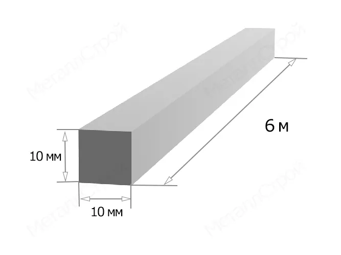 Квадрат 10*10*6000