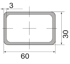 Труба профильная 60*30*3*3000
